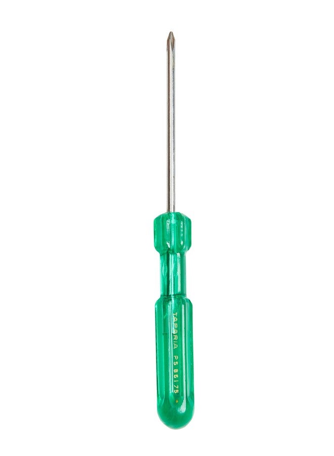 Taparia P5 861 75 Steel Tip No. 1 Philips Screw Driver (Green and Silver) - Image 1